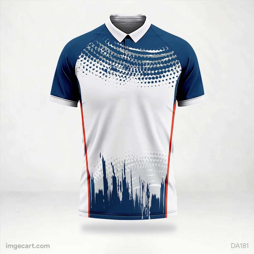 Cricket Jersey Design Blue and White - imgecart