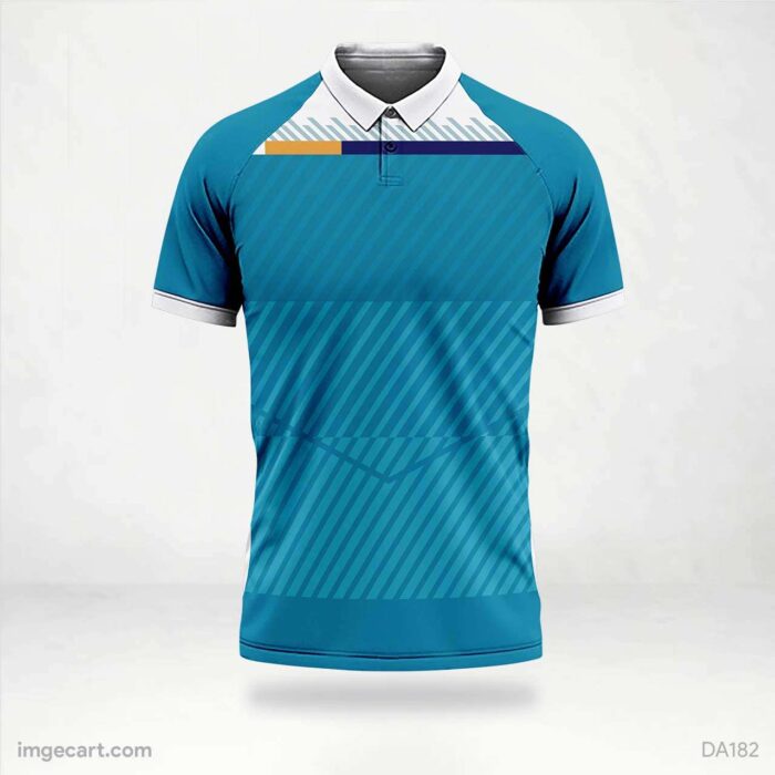 Cricket Jersey Design Blue Pattern