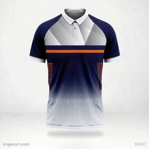 Football Jersey Design Black and Orange Sublimation - imgecart