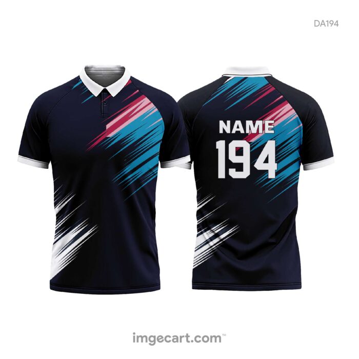 E-Sports Jersey Design Black with Brush Effect