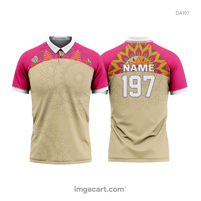 Cricket Jersey Design Mandala Pattern