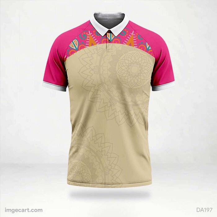 Cricket Jersey Design Mandala Pattern