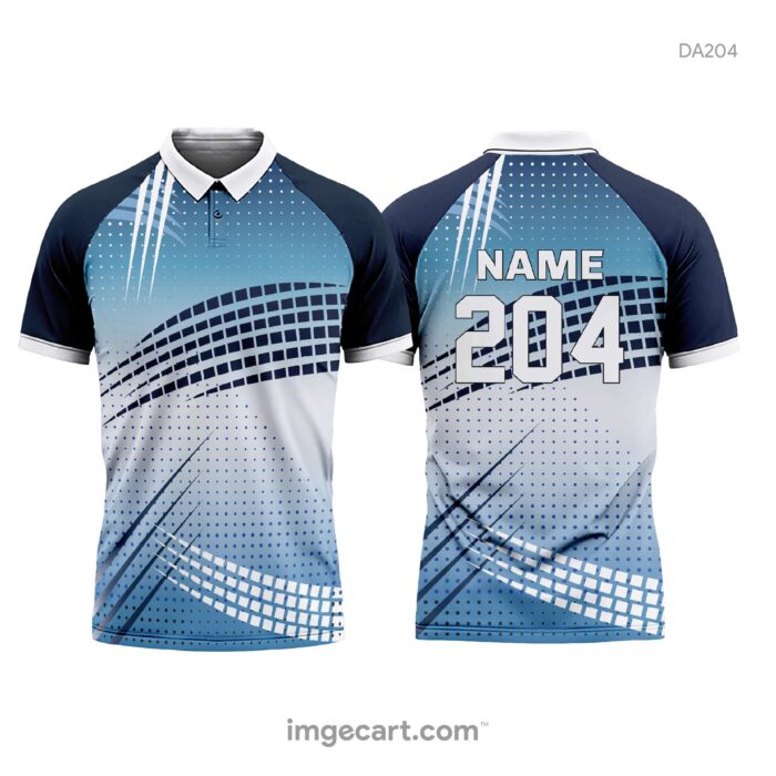 Cricket Jersey Design black with Line Effect