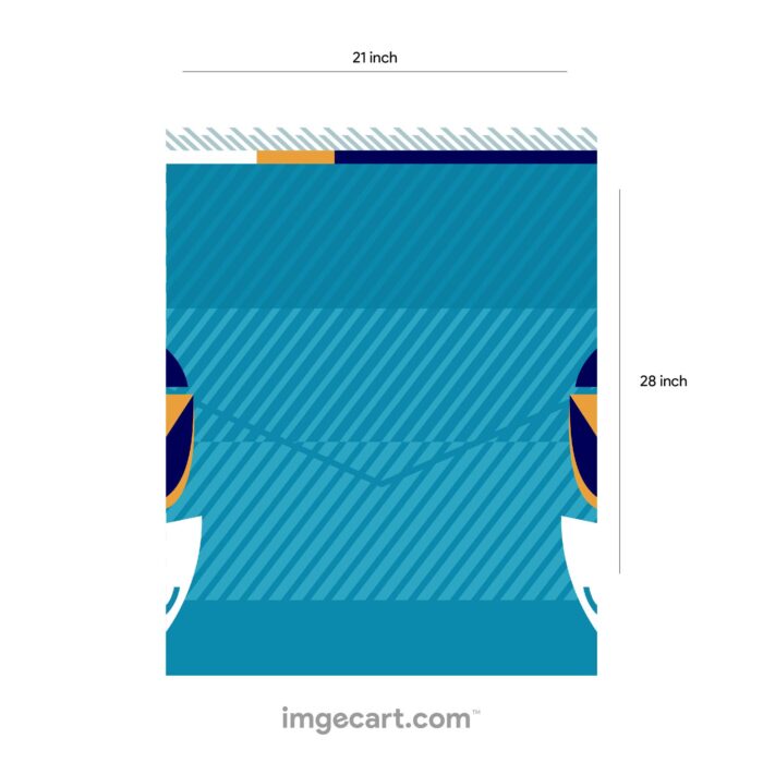 Cricket Jersey Design Blue Pattern