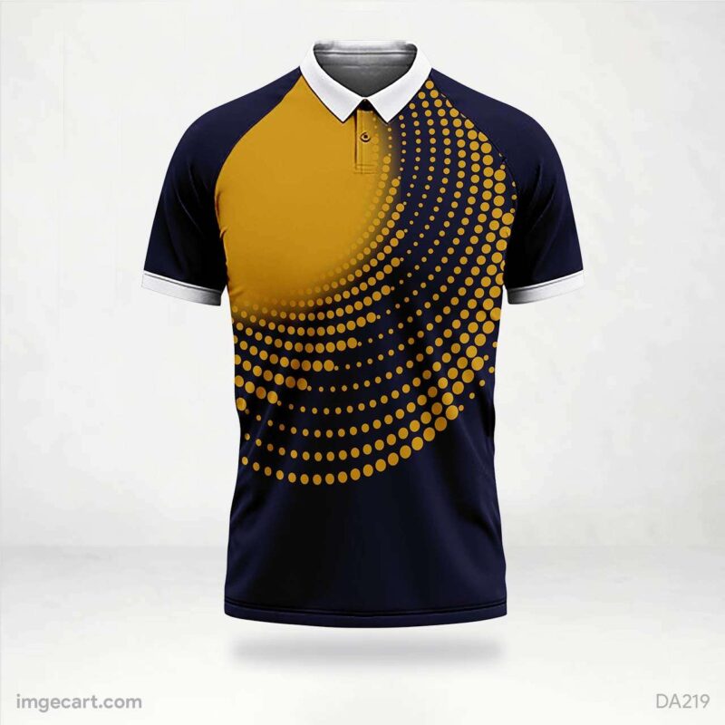 Cricket Jersey Design Purple with yellow Pattern