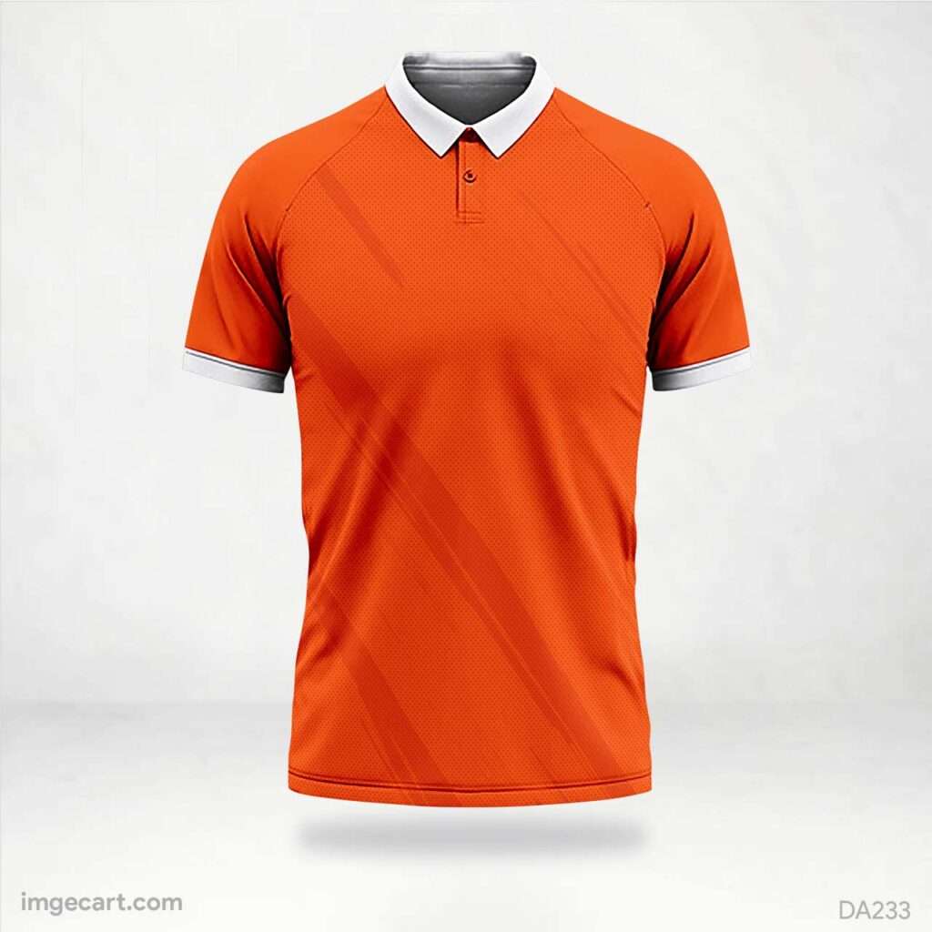Cricket Jersey Orange Design - imgecart