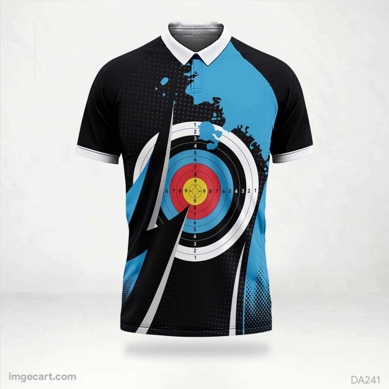 E-sports Jersey Design Blue and black with Patterns