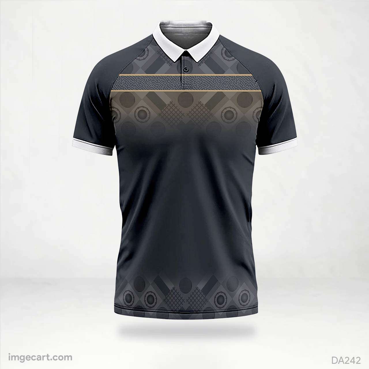 Cricket Jersey Design Grey and with pattern - imgecart