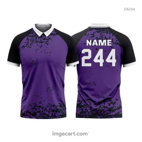 Football Jersey Design Purple with Black in 2023