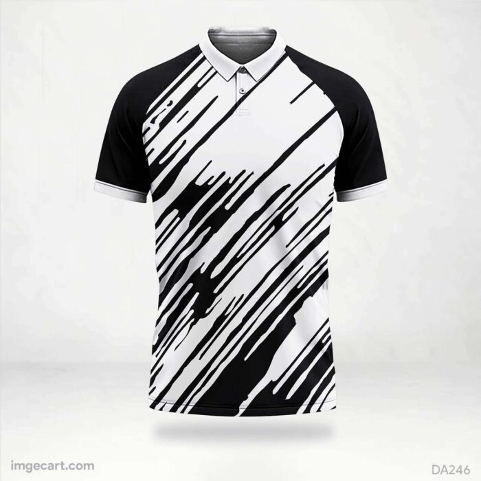 E-Sports Jersey Design White with Black