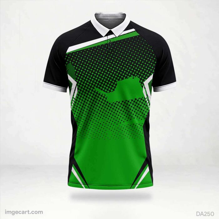 E-sports Jersey Design Green and Black Sublimation