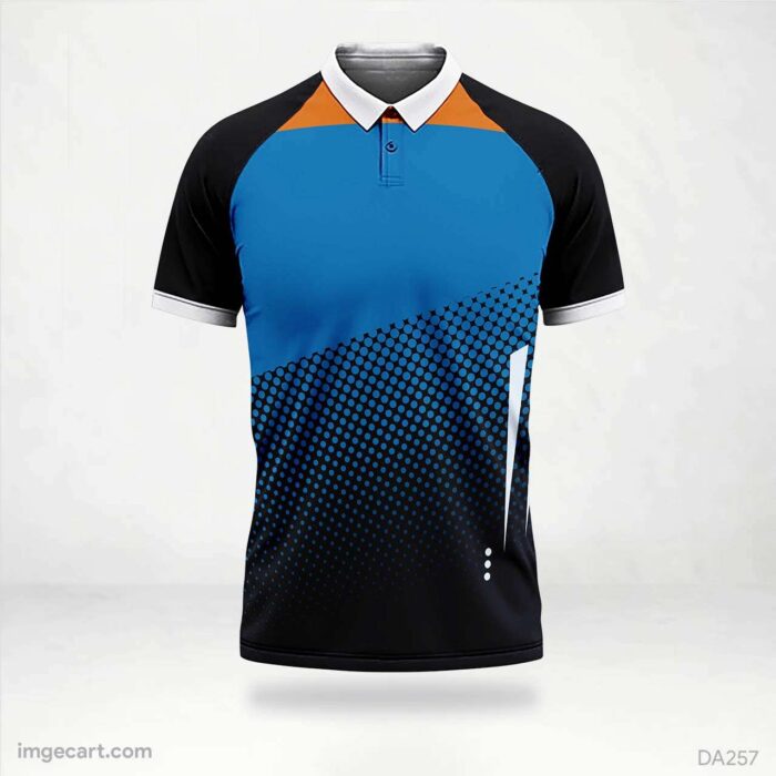 E-sports Jersey Design Blue and black with Orange