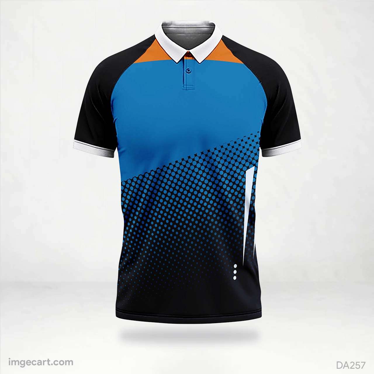 E-sports Jersey Design Blue and black with Orange - imgecart