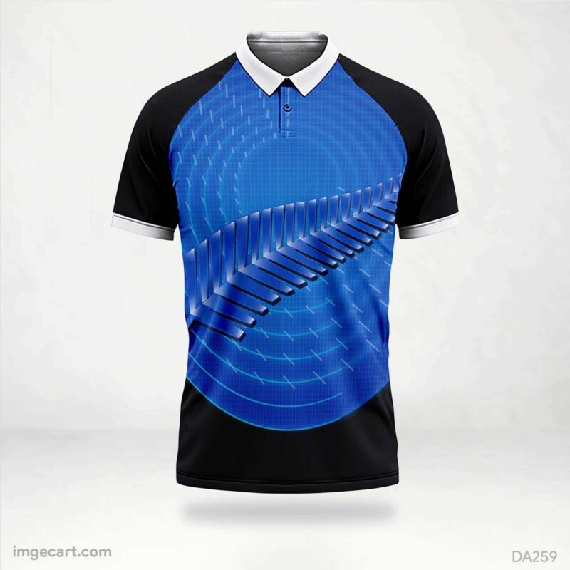 Cricket Jersey Design Blue and black