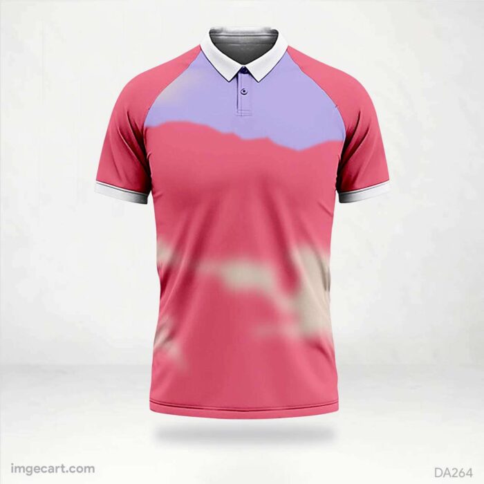 Cricket Jersey Design Pink and Purple gradient