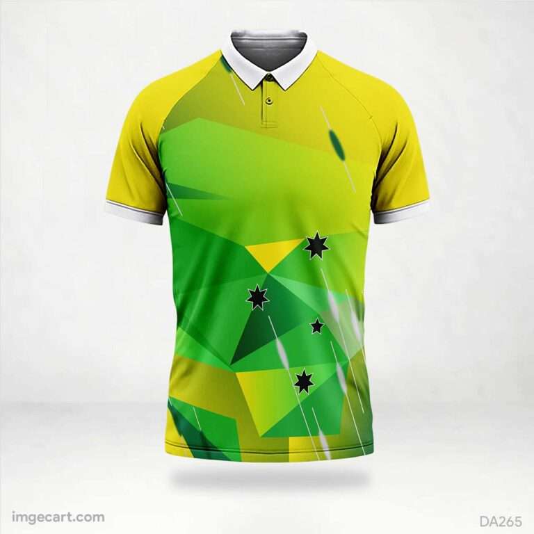 E-sports Jersey Design Green and Yellow Sublimation - imgecart
