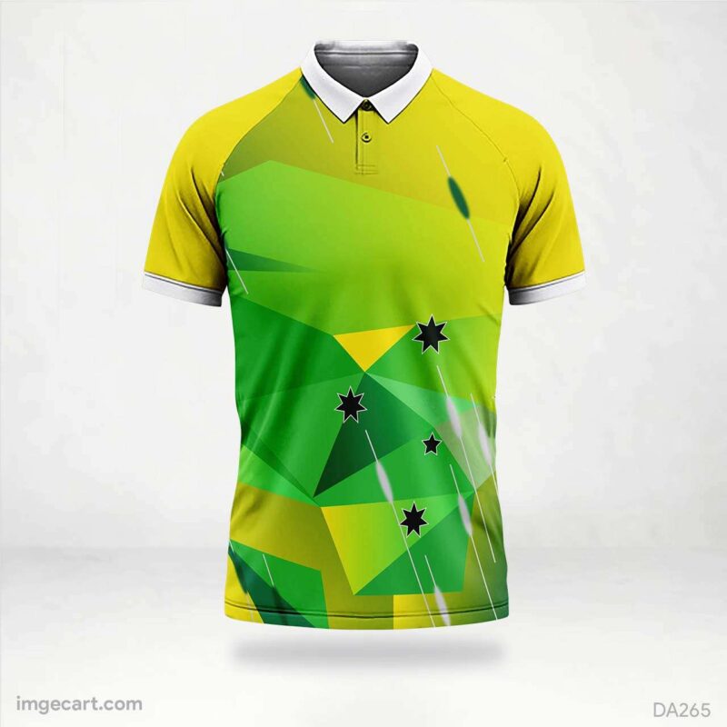 E-sports Jersey Design Green and Yellow Sublimation