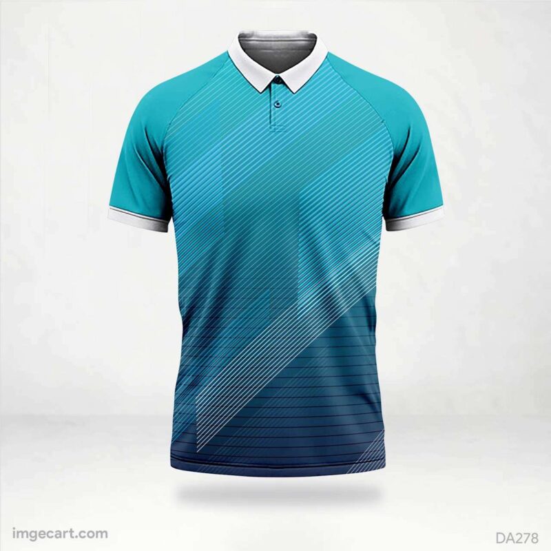 Volleyball Jersey Design Blue Sublimation