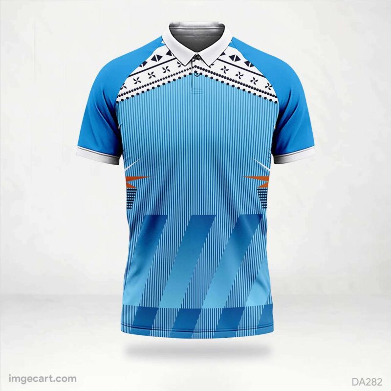 Cricket Jersey Design Blue and white