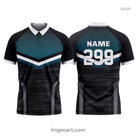 Volleyball Jersey Design blue and white with black - imgecart