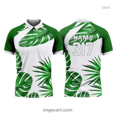 E-sports Jersey Design with tropical leaf pattern - imgecart