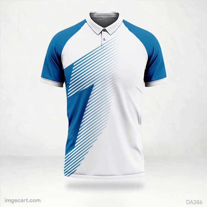 Football Jersey Design white with blue design