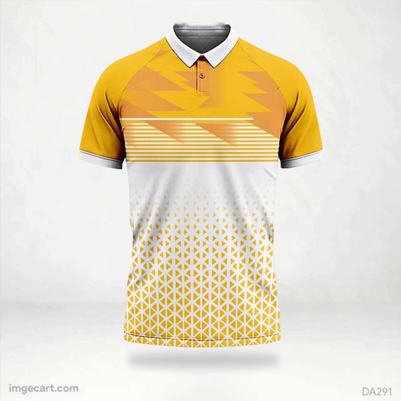 Football Jersey Design yellow with white design