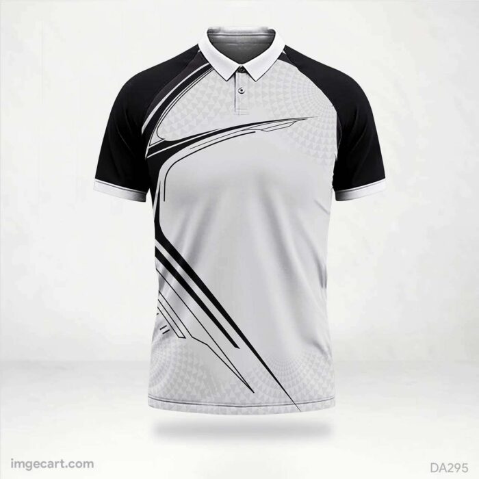 E-Sports Jersey Design Grey with Black