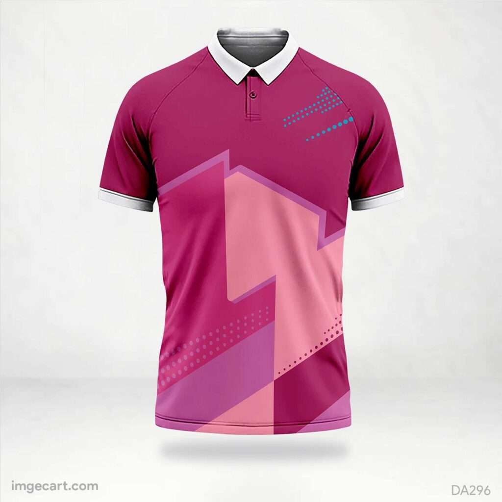 E-Sports Jersey Design pink with pattern - imgecart