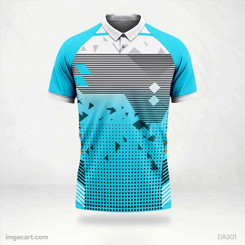 E-sports Jersey Design Blue with Black Sublimation