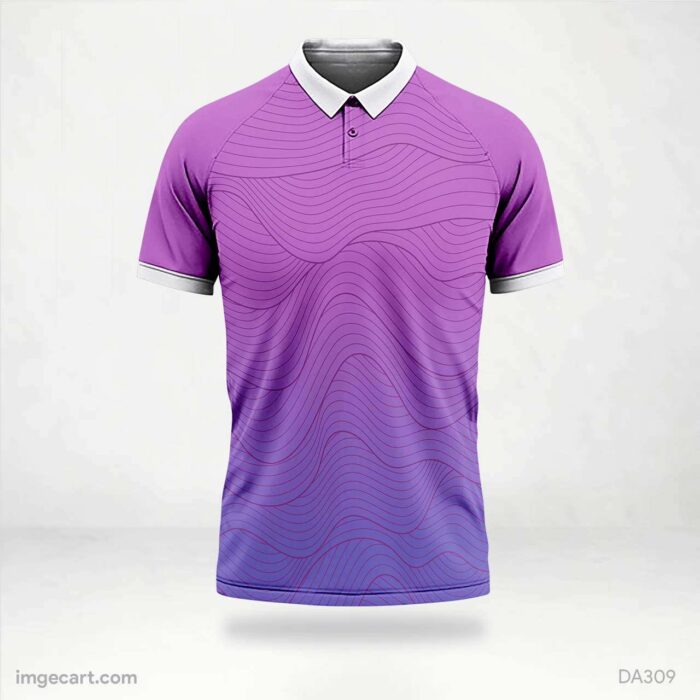 Cricket Jersey Design Pink and Purple with pattern