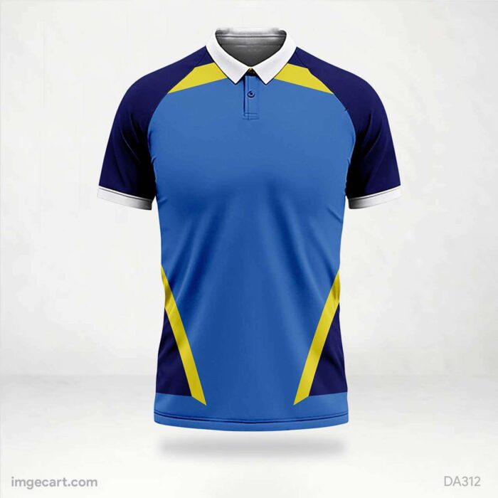 E-sports Jersey Design Black with blue and yellow Sublimation