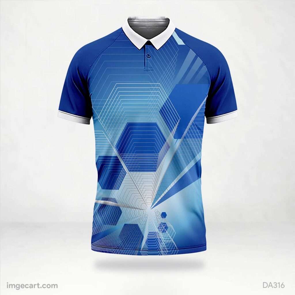 E-sports Jersey Design navy blue with pattern - imgecart