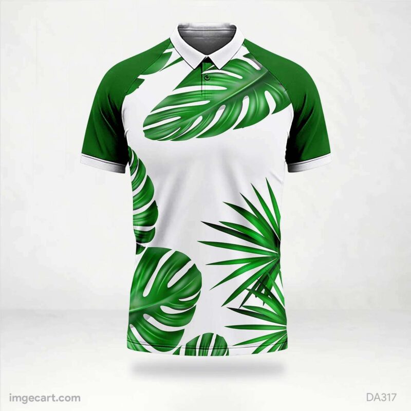 E-sports Jersey Design with tropical leaf pattern