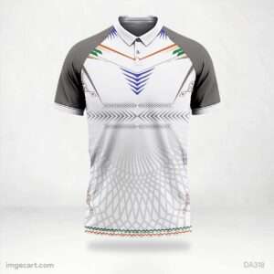 Volleyball Jersey Design Grey with white - imgecart