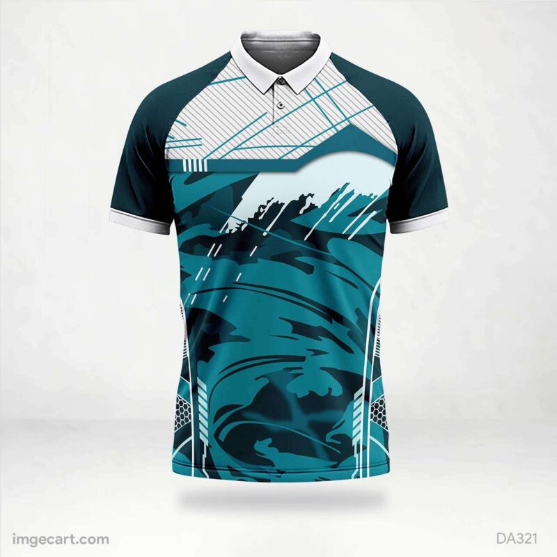 E-Sports Jersey Design green and black and white