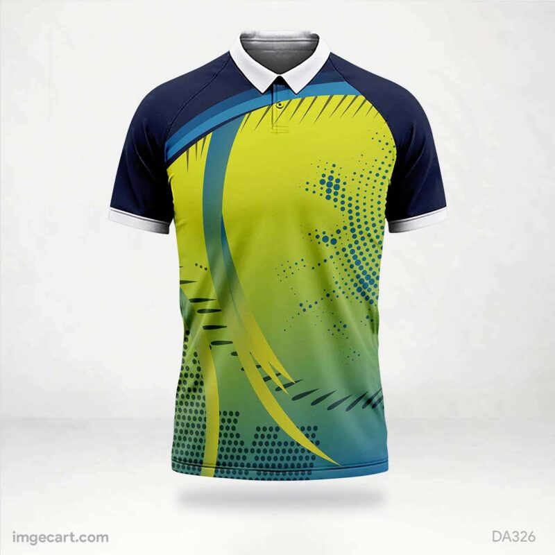 E-sports Jersey Design blue and yellow with pattern