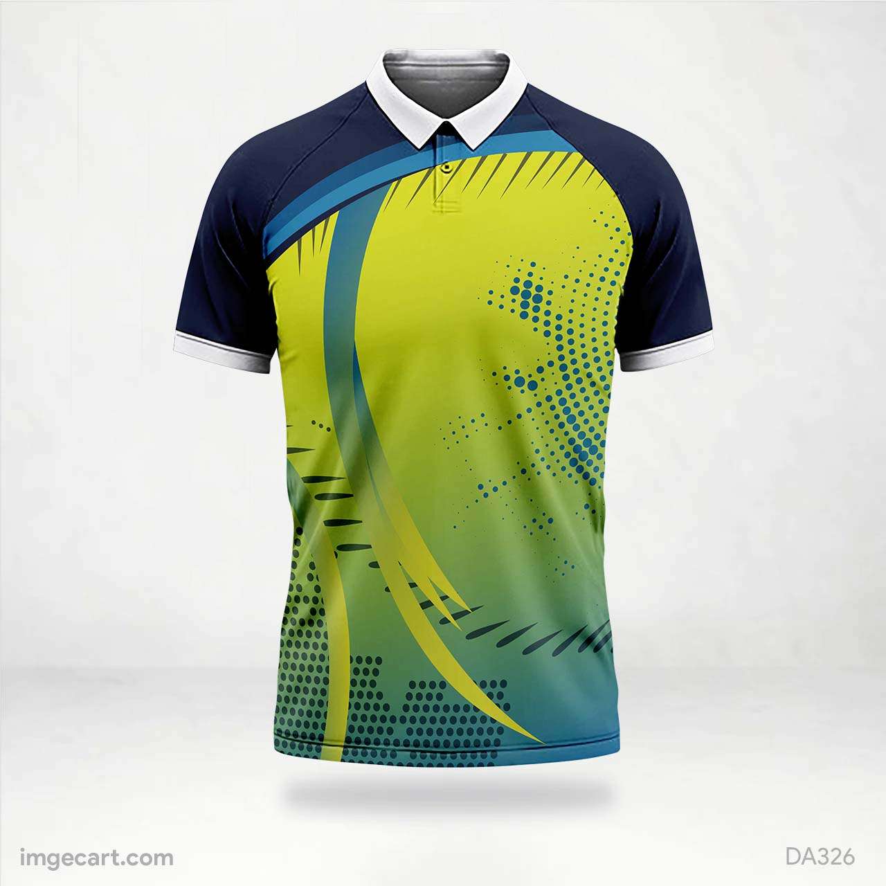 E-sports Jersey Design blue and yellow with pattern - imgecart