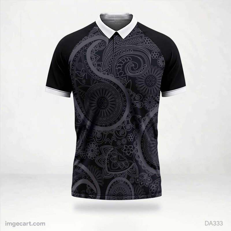 Football Jersey Design Black with Design