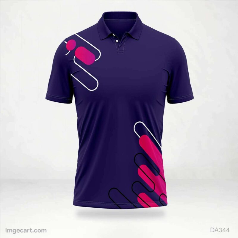 Cricket jersey design purple with pink