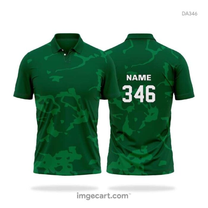 Cricket jersey design Green Sublimation