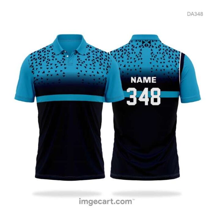 Football Jersey Design Blue with Navy Blue