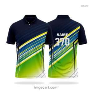 E-sports Jersey Design Navy blue and Green - imgecart