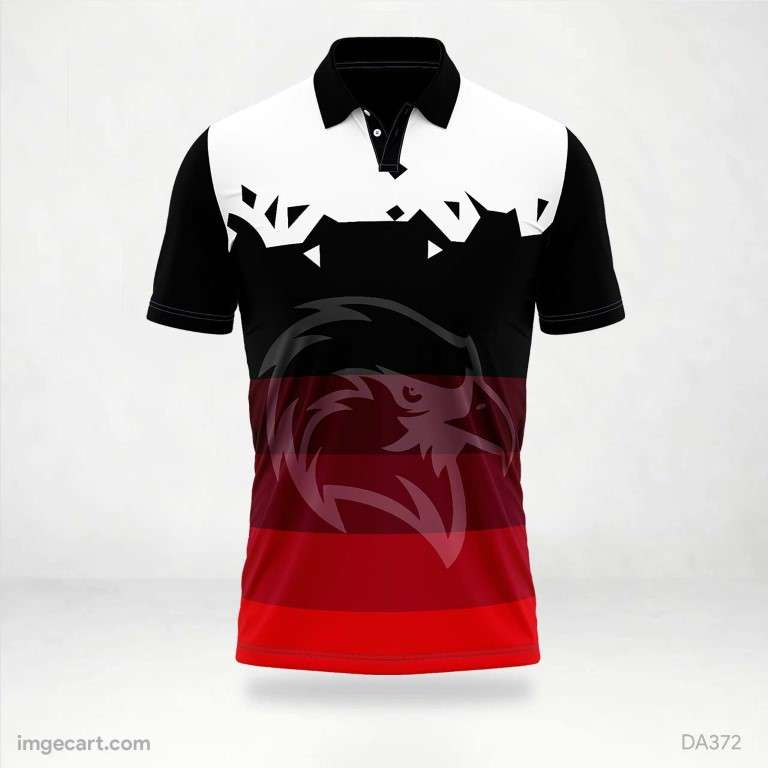 E-sports Jersey Design Black and red and white