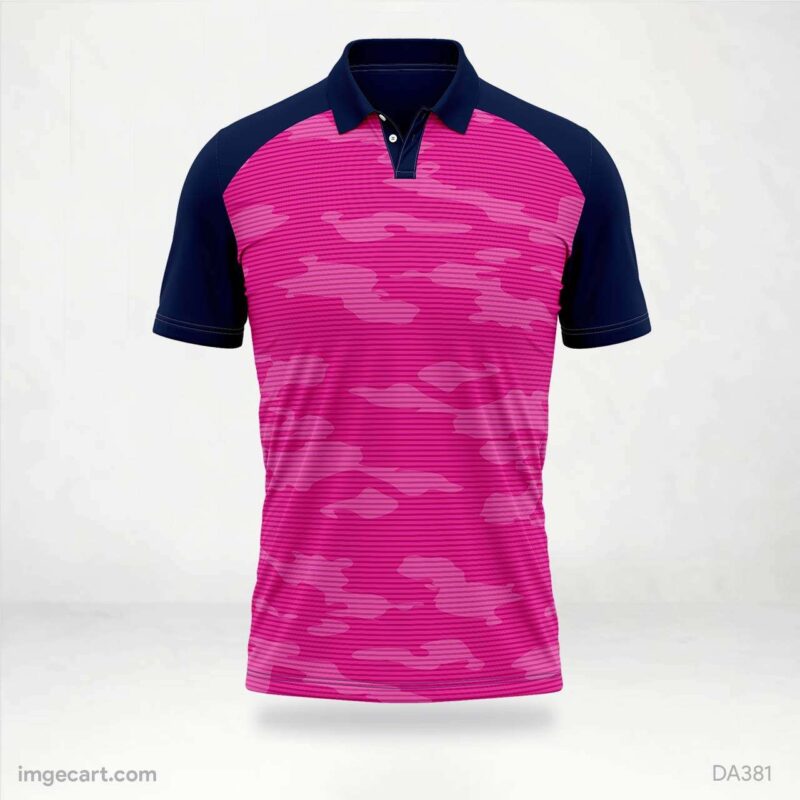 Cricket Jersey design pink and Blue