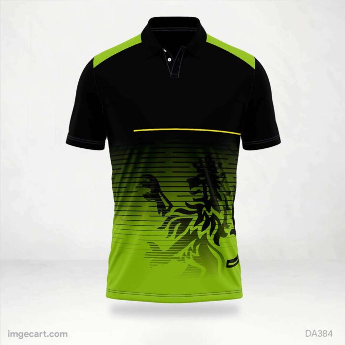 Cricket Jersey Design Green and Black