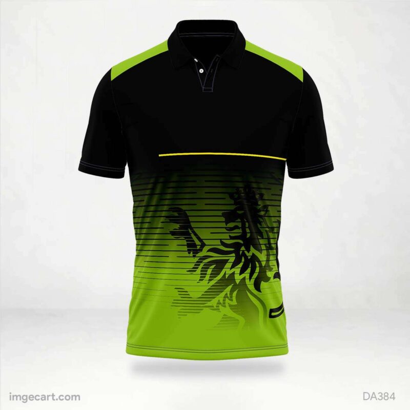 Cricket Jersey Design Green and Black