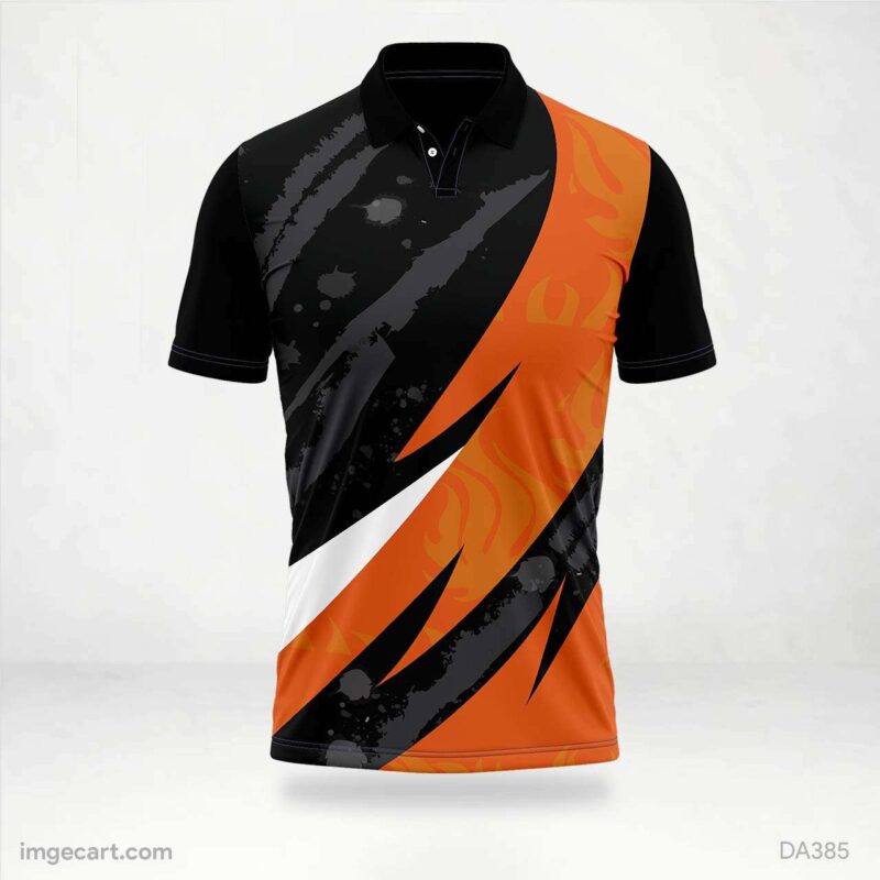 E-sports Jersey Design Black and Orange
