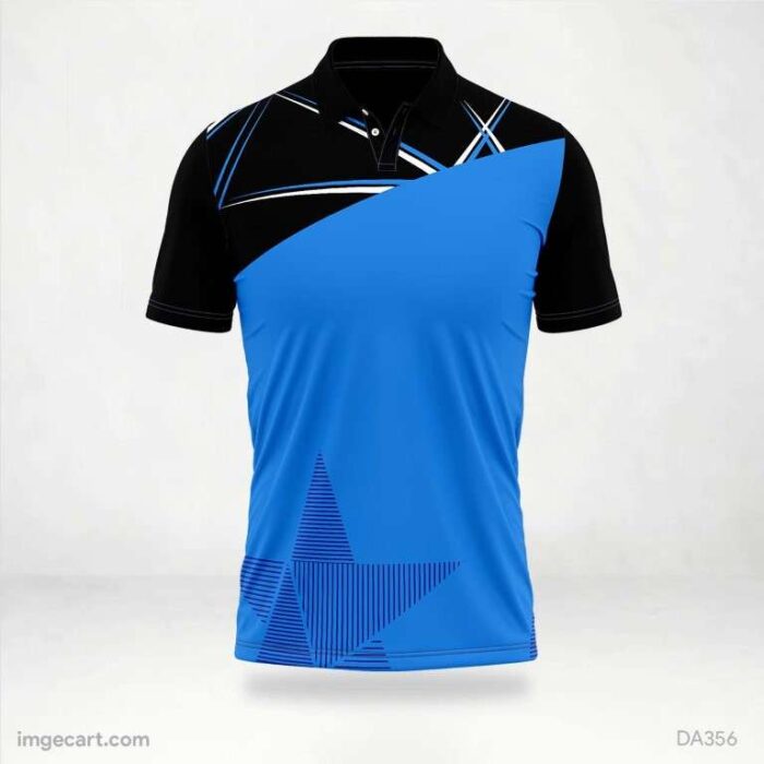 Cricket jersey Black and Blue - imgecart