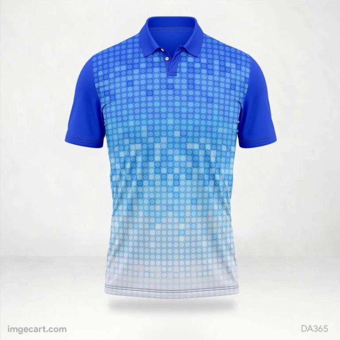 Cricket Jersey Design Blue and pattern